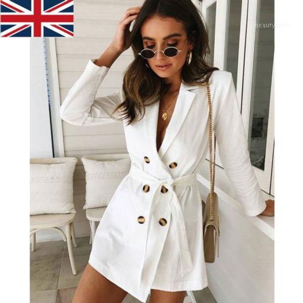 

2018 new fashion women white trench long double-breasted belt lady autumn drawstring trench casual formal coat outwear1, Tan;black