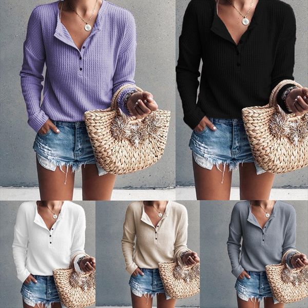 

yamar 2019 v-образный вырез с длинным рукавом женского верхней yamar кнопки 2019 кнопки v-образный вырез с длинным рукавом женщин топ, White