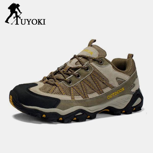

tuyoki 6 colors plus size 35-46 daily outdoor women/men hiking shoes comfortable travel camping climbing club sneakers footwear