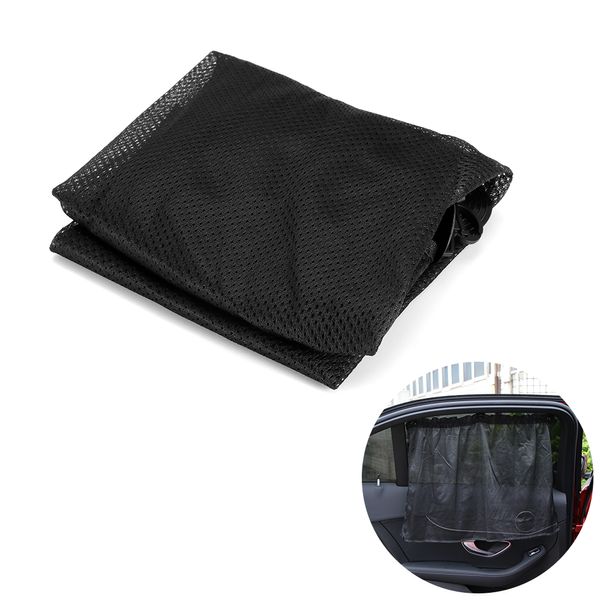 

2pcs universal 50 x 75cm mesh cloth car interior side car window sunshade curtain uv protection with suction cups breathable