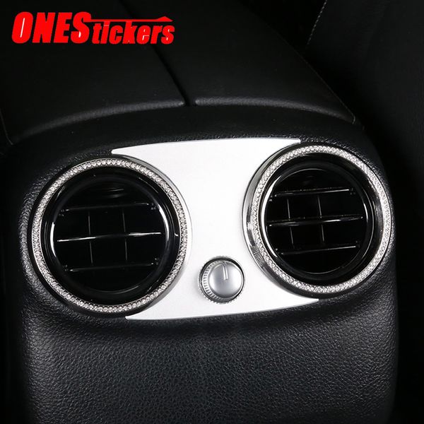 

car accessories rear row air conditioning vent ring diamond trim cover for w213 w205 x253 e c glc class 2015-2019