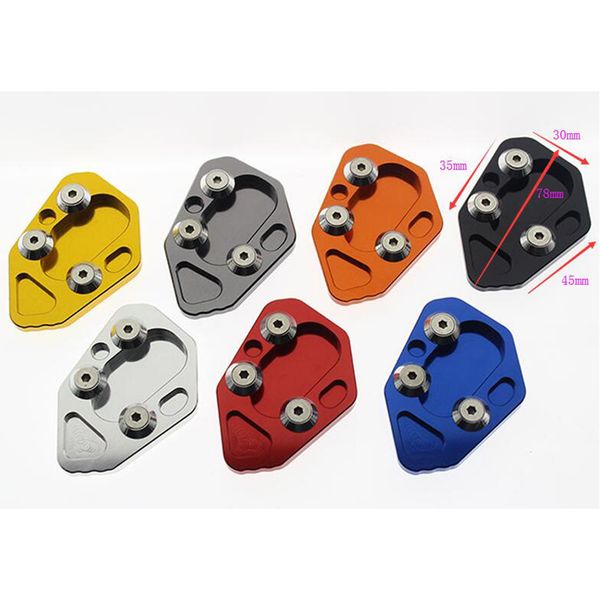 

1 piece motorcycle kickstand side stand extension pad cnc aluminum alloy for f800r 2009 2010 2011 2012 2013 2014