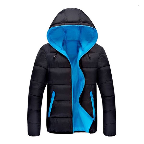 

men's winter coat parka men's hat cotton bag coat women's ultra light men, Black