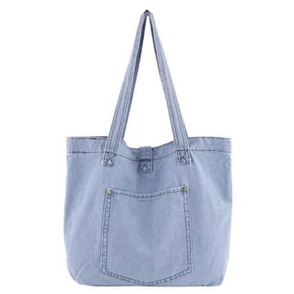 

new denim handbag casual wild fashion style handbag shopping bag