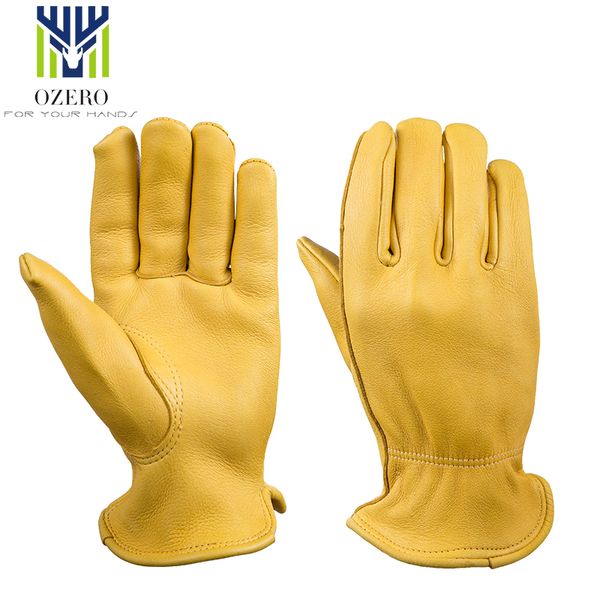 

ozero deerskin motorcycle gloves sports racing moto windproof anti cold ski snowboard hiking hunting biker gloves for men 8003