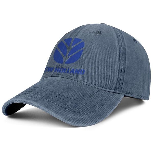 

new holland agriculyure farm harvesting denim baseball cap custom sports personalized classic hats new holland machine of the gay, Blue;gray