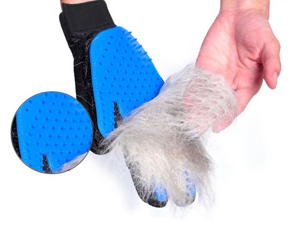 

2020 pet hair glove dog brush comb for pet grooming dog glove cleaning massage supply for animal finger cleaning cat hair gloves hot