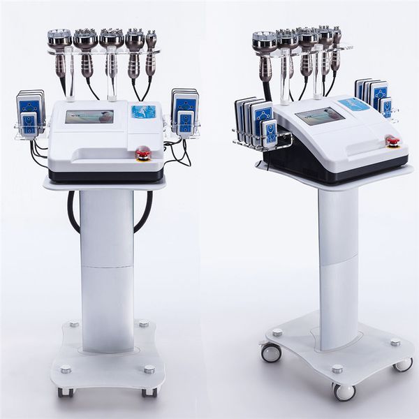 

2019 6 in 1 lipo laser+ cavitation+rf+vacuum/ rf 40k cavitation vacuum lipolaser slimming body weight loss machine