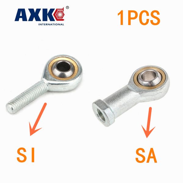 

1pc si5 6 8 10 12 14 16 tk metric male left female right hand thread rod end joint bearing axk bearing rod end joint
