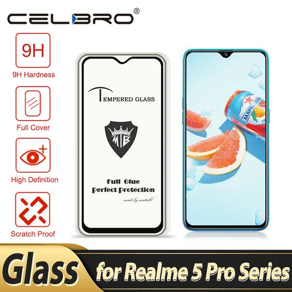 

cases2010 закаленное стекло для realme 5 pro xt q screen protector full cover clear защитные телефон стеклянная пленка для oppo realmi 5 xt