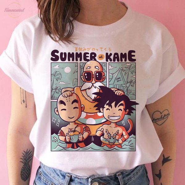 

dragon ball short z super t shirt women dragon ball son goku dbz vegeta hip hop tshirt funny cartoon japanese saiyan t, White