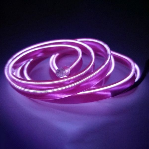 

car led 3 meter lamp strip bar cold-light interior ambience luminous lines set
