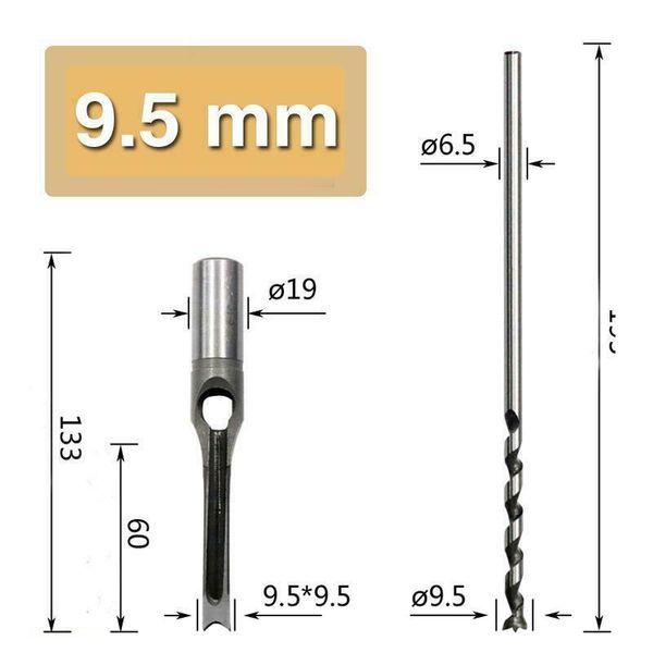 

6.4/8/9.5/12.7mm handle chisel drill set high speed steel woodworking tools strong hardness dc156