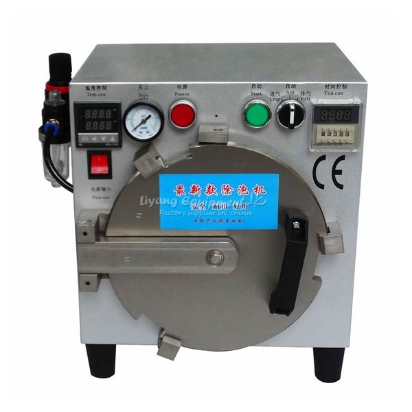 

220v/110v ly 963a 964a auto air-lock oca bubble defoaming machine removes bubble for 10 inch 14 inch mobile lcd screen repair re