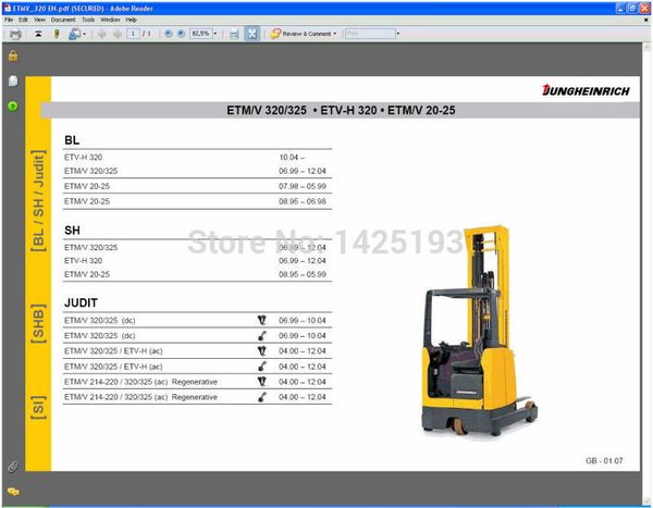 

jungheinrich repair information jeti sh 4.34+expire patch