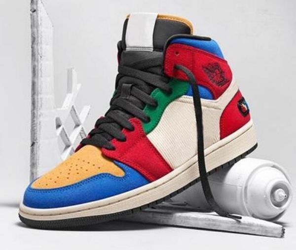 

2020 new blue the great x 1 mid fearless basketball shoes men 1s blue the great fearless suede sports sneakers
