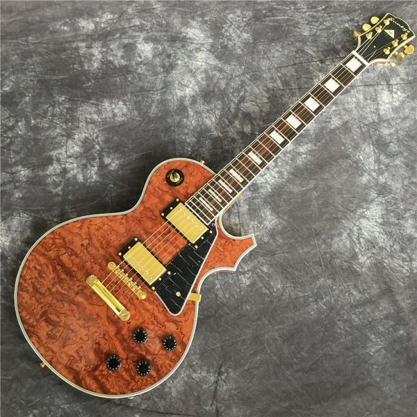 

suneye brown glossy finish custom electric guitar gold hardware guitarra electrica rosewood guitar neck diy guitar kit custom