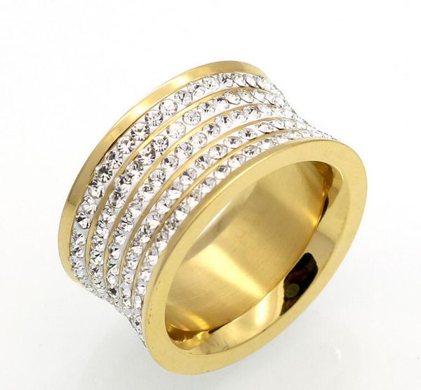 

full mud five-ring stick diamond ring full diamond ring men and women style couple ring, Silver