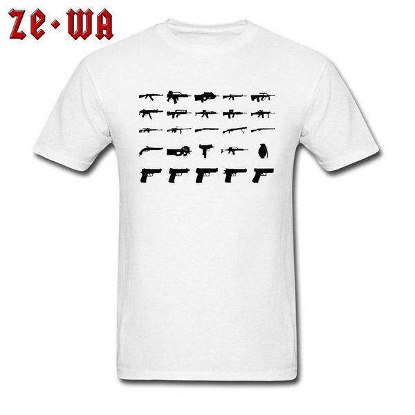 

military t-shirt men guns print t shirt army style clothes black white tshirt simple cotton gift tees ing, White;black