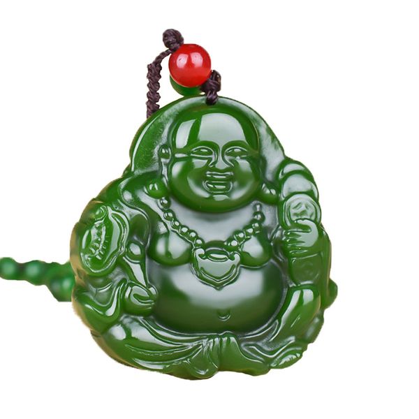 

men necklace pendant laughing buddha maitreya money buddha pendant chain for female fashion jewelry, Silver
