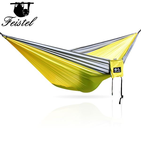 

double people ultralight parachute camping hammock outdoor hiking beach camping garden hammock