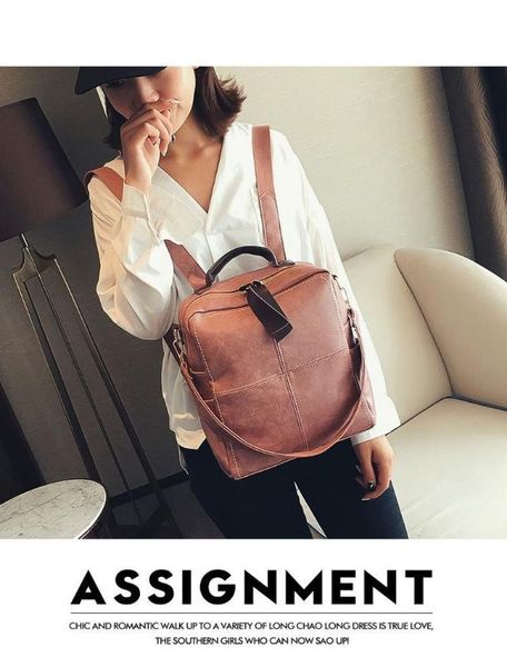 

2020 new women's backpack korean casual backpack fashion simple