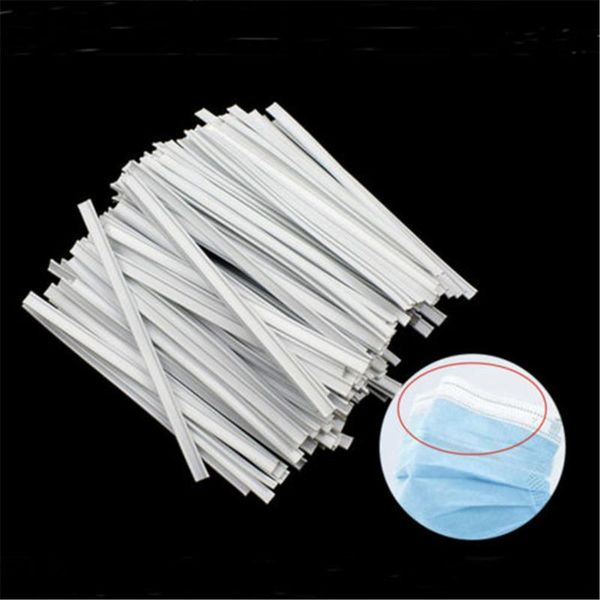 

100pcs mask dedicated nose bridge strip diy craft making accessories for dust face mouth masks disposable masks decor supplies, Black;white