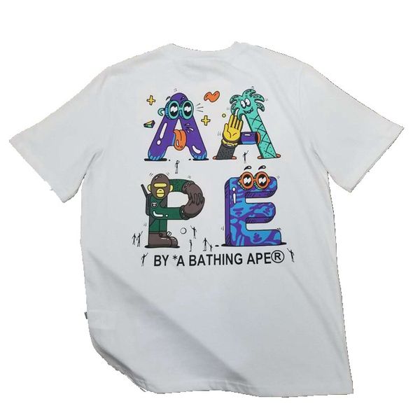 

2020 new summer men's t-shirt luxury t-shirt men's fashion t-shirt high-quality men's and women's printed two-color coup, White;black