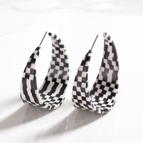 

new design acrylic open round lattice hoops earrings vintage charms women multicolor resin leopard earring jewelry brincos gifts, Golden;silver