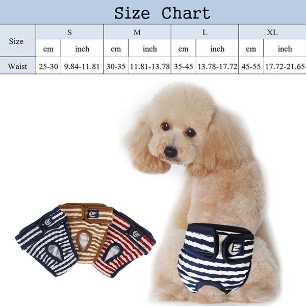 

female dog diapers pet pants pet physiological panties washable diapers pet clothes menstruation sanitary underwear for dog d40