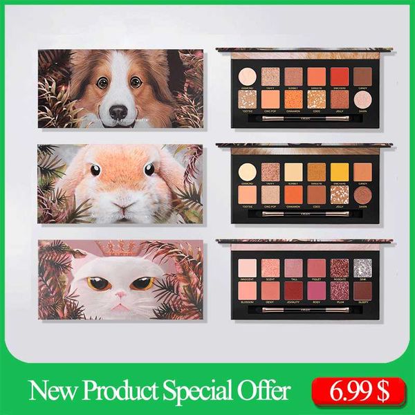 

givenone 12 color powder palette matte glitter eyeshadow pallete siny eye shadow nude color eye pigment