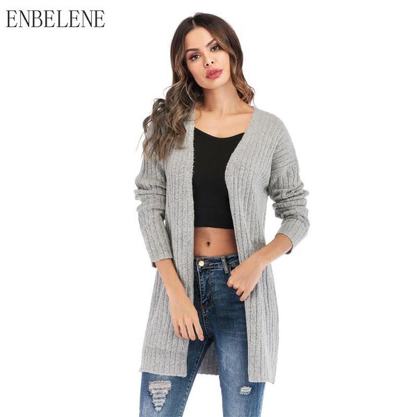 

winter sweater coat office lady long cardigans for female v-neck loose knitted outwear women burgundy beige outer sweaters gj326, White;black
