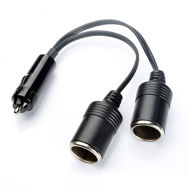 

dual port car cigarette lighter 12v-24v power charger adapter socket splitter female socket bakelite plug connector adapter