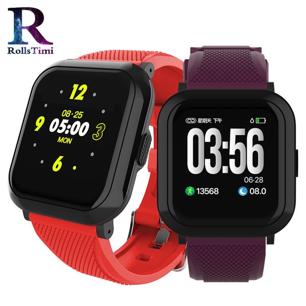 

women smart watch ip68 waterproof smartwatch men heart rate blood pressure wristband fitness tracker sport watch for ios android, Slivery;brown