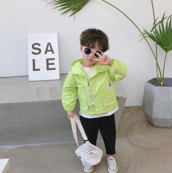 

2020 new arrival girls boys coat spring cotton full sleeve fashion kids jacket 1-6 years py66, Blue;gray