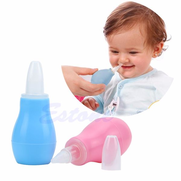

newborns baby nasal vacuum mucus suction aspirator soft tip runny nose cleaner-p101