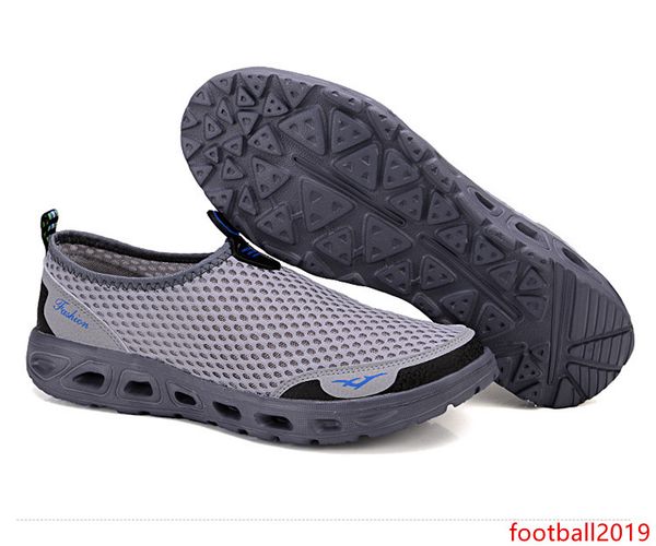 

orange outdoor aqua shoes mesh breathable water sneakers footwear quick dry lightweight summer men water beach shoes