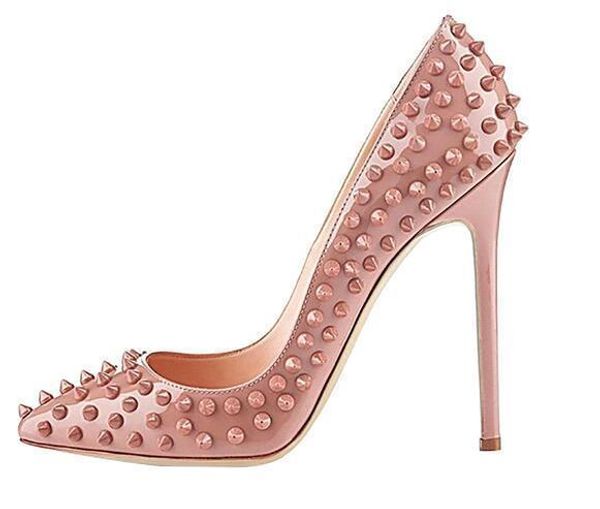 

high-quality branded woman dress pointed toe high heels pumps 8cm 10cm 12cm women shoes high heels wedding shoes lady party pumps heels, Black