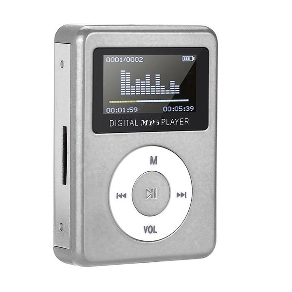 

hifi portable mirror mini usb digital lcd screen mp3 music player support 32gb sd tf card usb cable fashion dropship