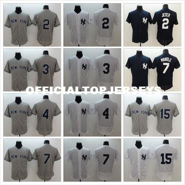 

mens 2 derek jeter 3 babe ruth 7 mickey mantle jerseys color gray black white blank jerseys size:m-xxxl, Black;blue