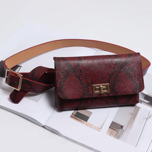 

pu leather travel women waist bag crossbody daily party portable dating animal print shoulder retro removable belt fashion