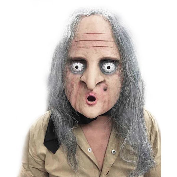 

scary mask halloween horror grimace witch mask full face breathbale old woman full face festival cosplay costume party supplies