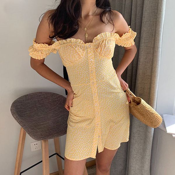 

women designer clothes womens designer dress 2019 summer women dress elegant vintage yellow beach dress boho korean vestidos short, Black;gray
