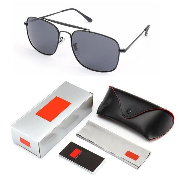 

2019 vintage square sunglasses men fashion general sunglasses for women polarized lens ladies shades homme brand oculos female with box case, White;black
