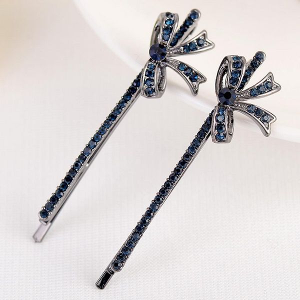 

rhinestone butterfly hair clip 2pcs girls barrette square hairpins for women metal hairclips for women hair accessori
