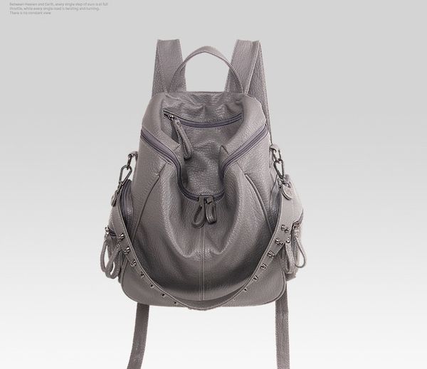 

designe рюкзак сумка женщины опрятный bookbag mochilas заклепки рюкзак большой емкости школьные сумки для девочек-подростков