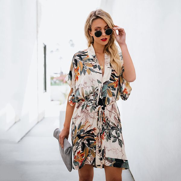 

swimsuit cover up beach tunics tunic for the exit of bathroom women kaftan new print neck dress undertakes cakes linen sierra, Blue;gray