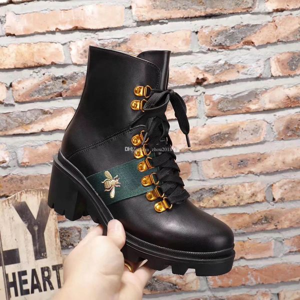 2019 New Quality Girls Fashion Thick Half Boots Women\u0027S Genuine Leather Black Cool Boot School Girls Casual Ankle White Flat Boots 39 40G41 Leather