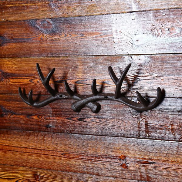 

animal deer antler hook wall hanger rack holder coat hat organisation home decor