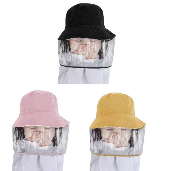 

children safety protective full mask protective cap anti-dust anti-fog hat for outdoor activities sports, Black;white